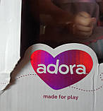 Уценка!!! Коллекционная Кукла Adora Лисичка Baby Doll в платье Silver Fox, с косичками и каштановыми волосами, фото 5