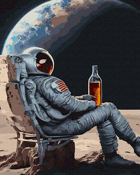 Картина за номерами Відпочинеш на Місяці Нікітошка 40 х 50 см (ANG329)