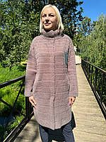 Пальто з вовни альпака вільного крою розмір 48-52