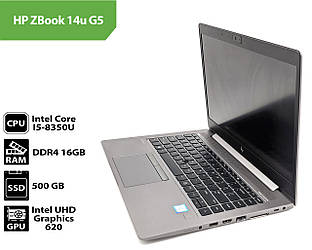 Ноутбук HP ZBook 14u G5 (14.0" (1920x1080) / Intel Core i5-8350u / 16Gb / SSD 500GB )