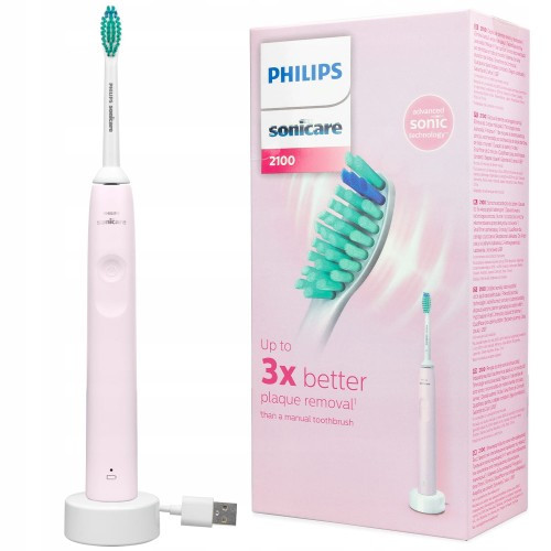 Ультразвукова зубна щітка Philips PRO Sonicare 2100 Daily Clean HX3651/11 рожева