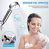 Двостороння душова насадка Multifunctional Faucet, 3 режими поливання, фото 3
