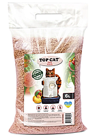 Наповнювач для котячого туалету Top Cat Tofu соєвий тофу з ароматом персика 6 л