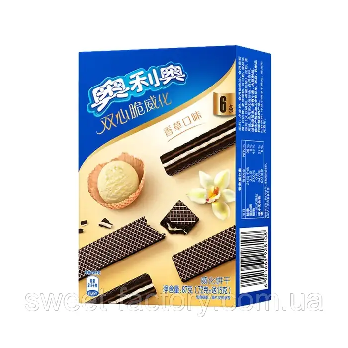 Вафлі Oreo Wafer Bars Vanilla 72g, фото 1
