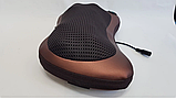 Масажна подушка MASSAGE PILLOW QY-8028 інфрачервоний роликовий масажер для шиї та спини 8 масажних роликів, фото 6