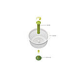 Друшляк Spindola™ для сушіння салату в раковині 20185, фото 4