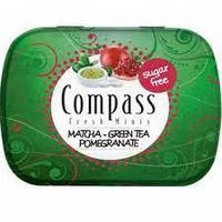 Льодяники зелений чай "Матча" та гранат без цукру Compass Matcha-Green Tea Pomegranate 14 г