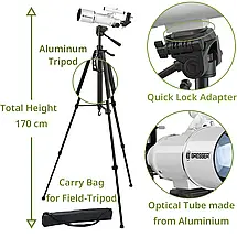 Телескоп-рефрактор Bresser Classic 70/350 Refractor | З адаптером для смартфону | Підійде для початківців і любителів астрономії, фото 2