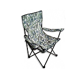 Стілець туристичний розкладний до 100 кг/Складний стілець, крісло для походів у чохлі Камуфляж, фото 2