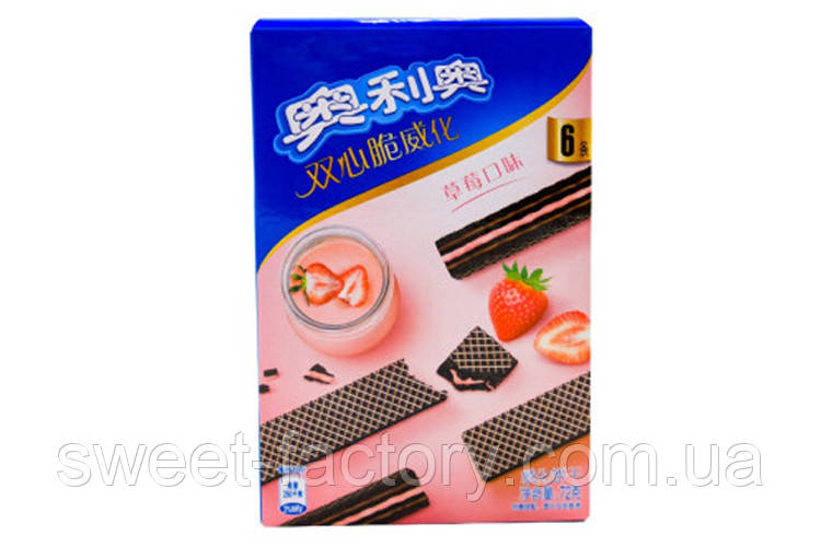 Вафлі Oreo Wafer Bars Strawberry 72g