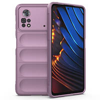 Чехол Magic Shield для Xiaomi Poco X4 Pro 5G Cherry Purple