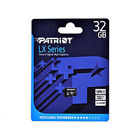 Карта Памяти Patriot LX Series MicroSDHC (UHS-1) 32gb 10 Class Цвет Black