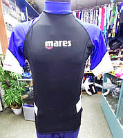 Мужская футболка для водных видов спорта Mares Rash Guard (Trilastic) с коротким рукавом