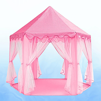 Палатка детская игровая Kruzzel N6104 Розовая, Палатка замок игровая, Игровая палатка для детей