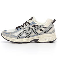 Мужские кроссовки Asics Gel Venture 6 White Grey Black, серые кроссовки асикс гель вентуре 6