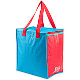 Термосумка, сумка-холодильник 32х20х35 см 22 л Sannen Cooler Bag Червоно-синя DT4244, фото 3
