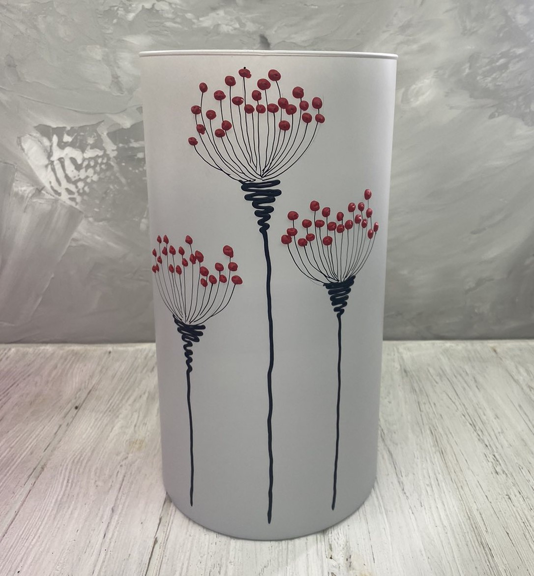 Ваза сіра "Калина" Н300*160, фото 1