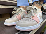 Жіночі кросівки SportLineB2131-17 Бежеві з рожевими вставками, фото 2
