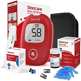 Глюкометр Sinocare Safe AQ Smart + 50 тест-смужок