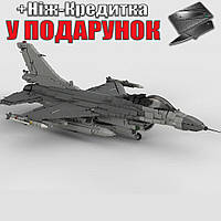 Конструктор модель военного самолета F 16C 1801 шт