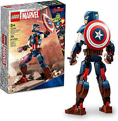 Лего Супергерої Марвел Фігурка Капітана Америка Lego Super Heroes Marvel 76258