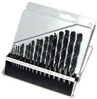 Набір свердел з 19 шт в пластмас футлярі (Р6М5), фото 1