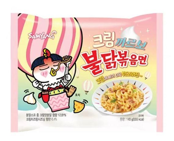 Локшина швидкого приготування Cream Carbonara SAMYANG 130 г, фото 1