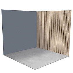 Вініловий кутовий фотофон 100х100см, Frontlit 450 г/м2 №58189