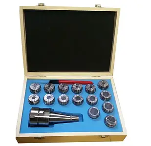 Цанговий Патрон ISO50-ER40 з комплектом цанг з 15 шт. (DIN 2080 ГОСТ 25827-93 вик. 1)