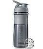 Шейкер спортивний (пляшка) BlenderBottle SportMixer Flip 28oz/820ml Grey, фото 2
