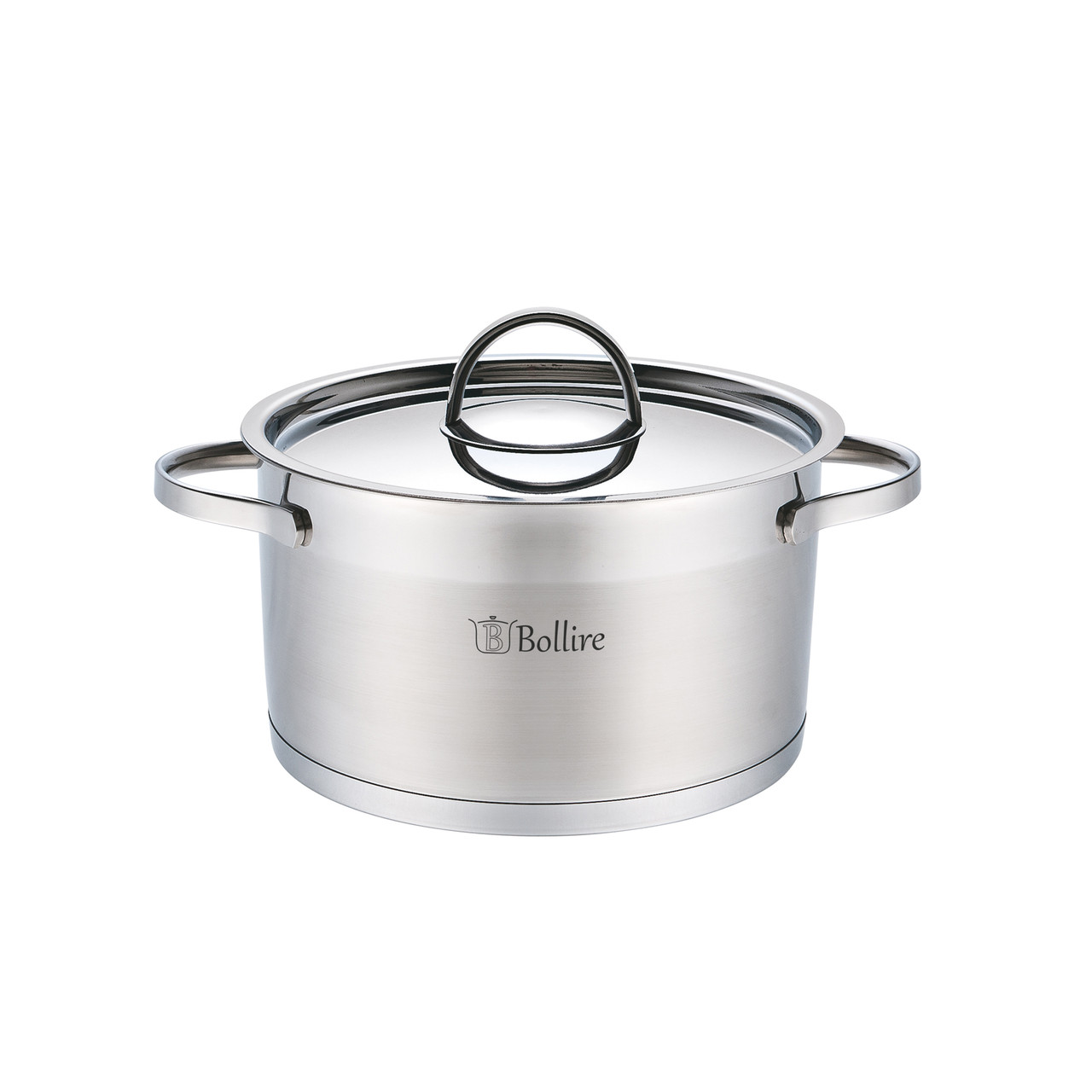 Каструля Bollire Catania BR-2302, 2.3 л, 18 см, з нержавіючої сталі з кришкою, для всіх типів плит