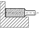 Борфреза D1=12, L1=64, D2=06, L2=20, (Шарошка) Циліндр з торцевими зубами, тип В, фото 7