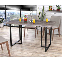 Стол обеденный кухонный прямоугольный нераскладной Тетра 137-70 Дуб Палена Loft Design