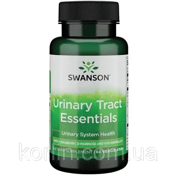 Основи сечовивідних шляхів 60 кап Swanson Urinary Tract Essentials США Доставка з ЄС, фото 1
