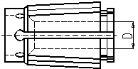 Цанга D=6,0-5,6 мм до цанговим патронам 6151-4006(4012)