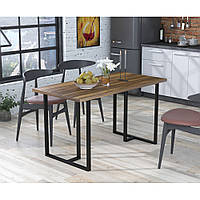 Стол обеденный кухонный прямоугольный нераскладной Тетра 137-70 Орех Модена Loft Design