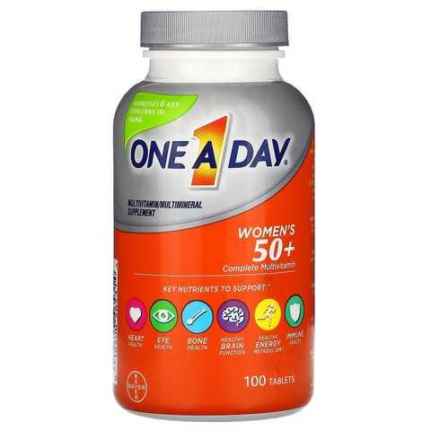 Мультивітаміни та мінерали для жінок віком від 50 років One-A-Day, Bayer, 100 таблеток