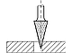 Борфреза D1=16, L1=74, D2=06, L2=26, (Шарошка) Конусна, тип M, фото 5