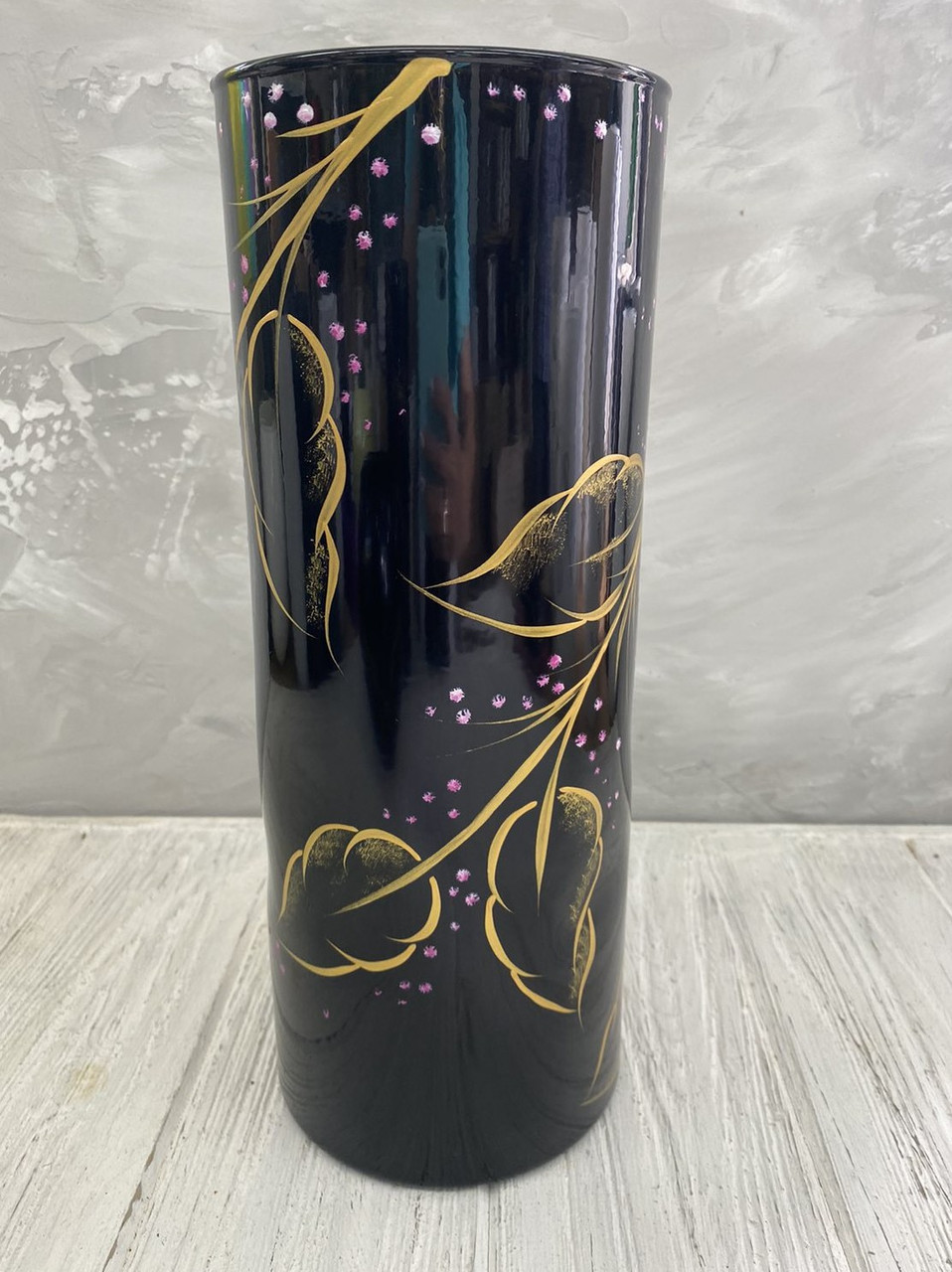 Ваза чорна "Фантазія" Н315*120, фото 1