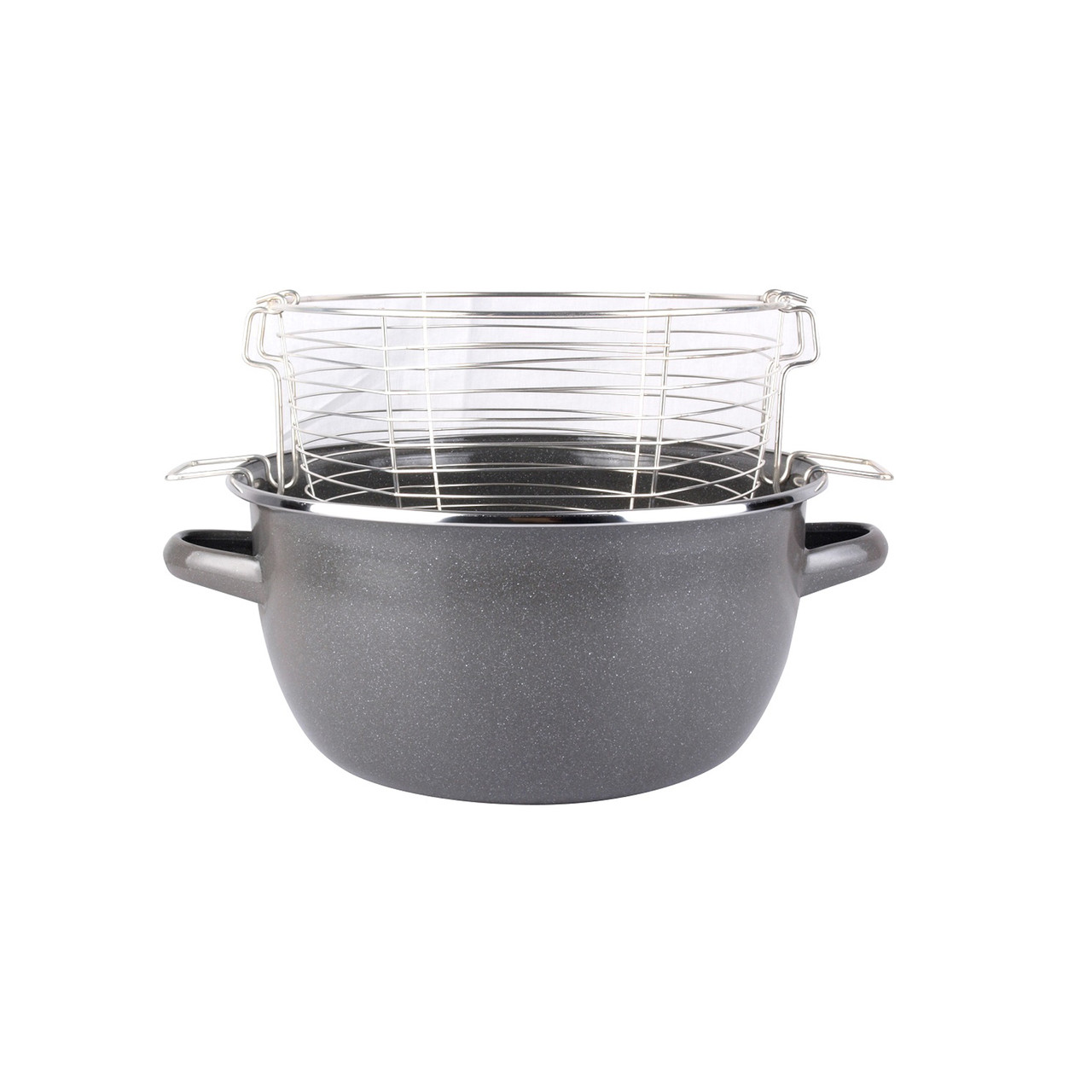 Каструля-фритюрниця Vitrinor K2 2108976, 2.6 л, 20 см, сталева з кришкою