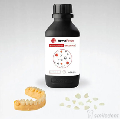 Смола для 3D-друку, що випалюється, DENTAL CAST V 1.0 1000 г. Колір: прозоро жовтий
