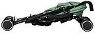 Коляска для дитини прогулянкова FreeON Simple Black- Dark Green, фото 2