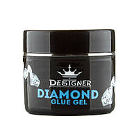 Густой клей гель Designer Diamond Glue Gel, для крепления декора, украшений и объемного дизайна ногтей 10 мл.