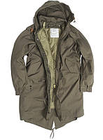 Куртка тактическая парка с капюшоном Mil-Tec US SHELL M51 оливковая M