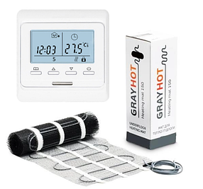 Нагрівальний мат GrayHot (7,1 м2) з терморегулятором Е51