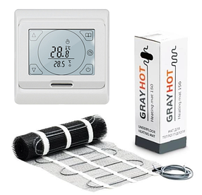 Нагрівальний мат GrayHot (5,1 м2) з терморегулятором Е91