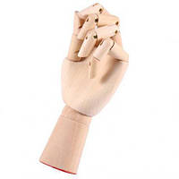 Модель рука для держания товара, Правая деревянная рука для рисования, Деревянная рука манекен 18см