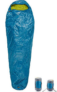 Спальний мішок-кокон Pinguin Lite Mummy CCS (14/10/0°C), 185 см, Right Zip (Petrol)