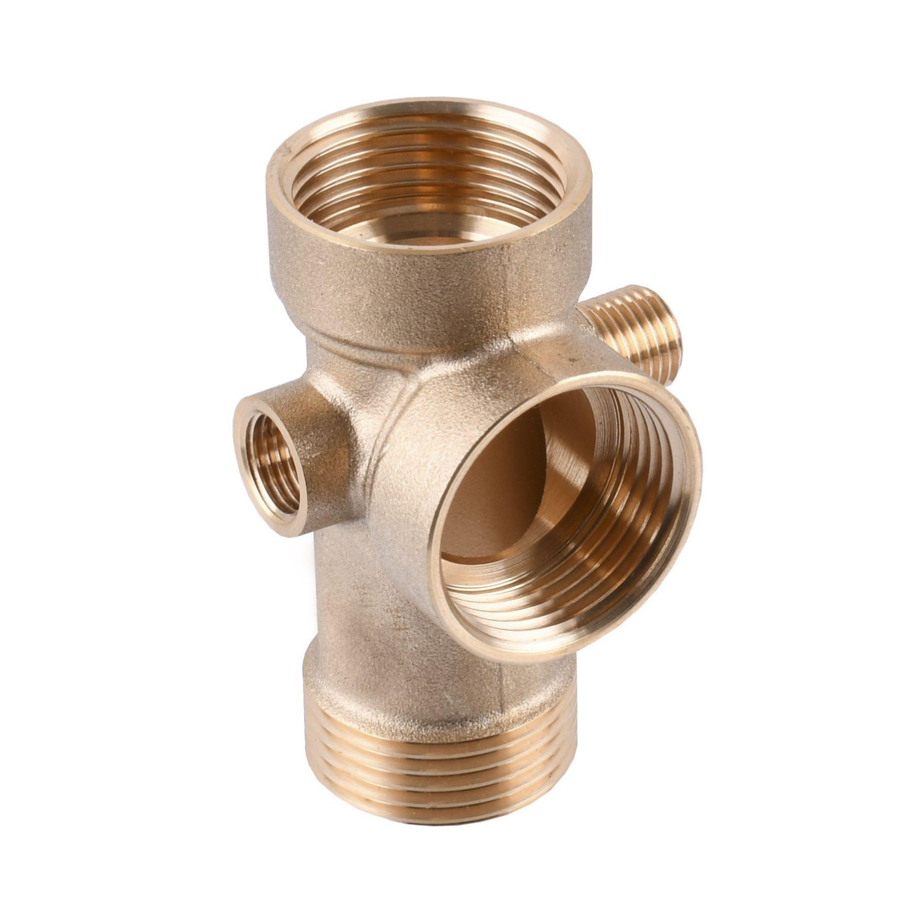 Латунний п'ятерник (5-ходовий штуцер) Itap R/5 (Італія) на станцію, фото 1