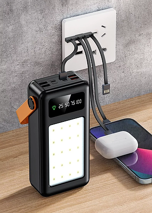 Зовнішній акумулятор Power Bank Bilintong 40000mAh, фото 3
